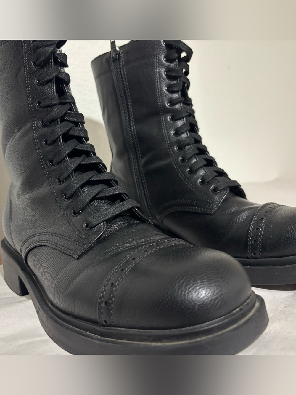 No Boundaries Black Lace-Up Women's Combat Boots